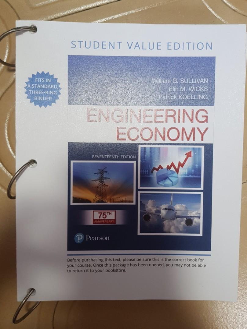 Engineering Economy 17th Edition Hobbies Toys Books Magazines Textbooks On Carousell