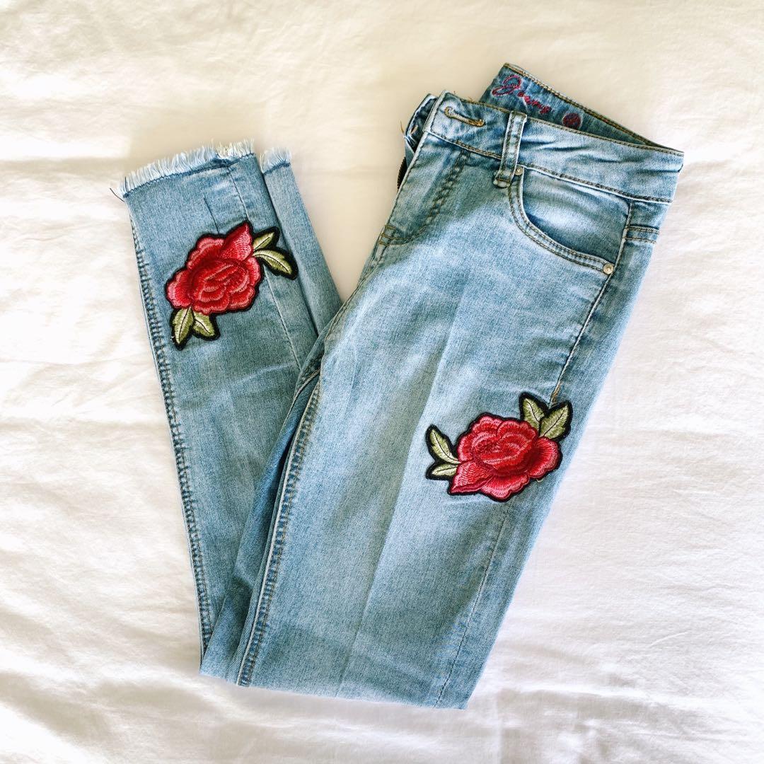 Ana hotsell embroidered jeans