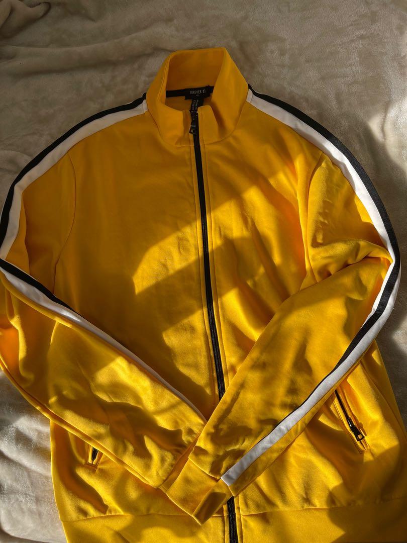 Forever 21 Yellow Track Suit Oversized 