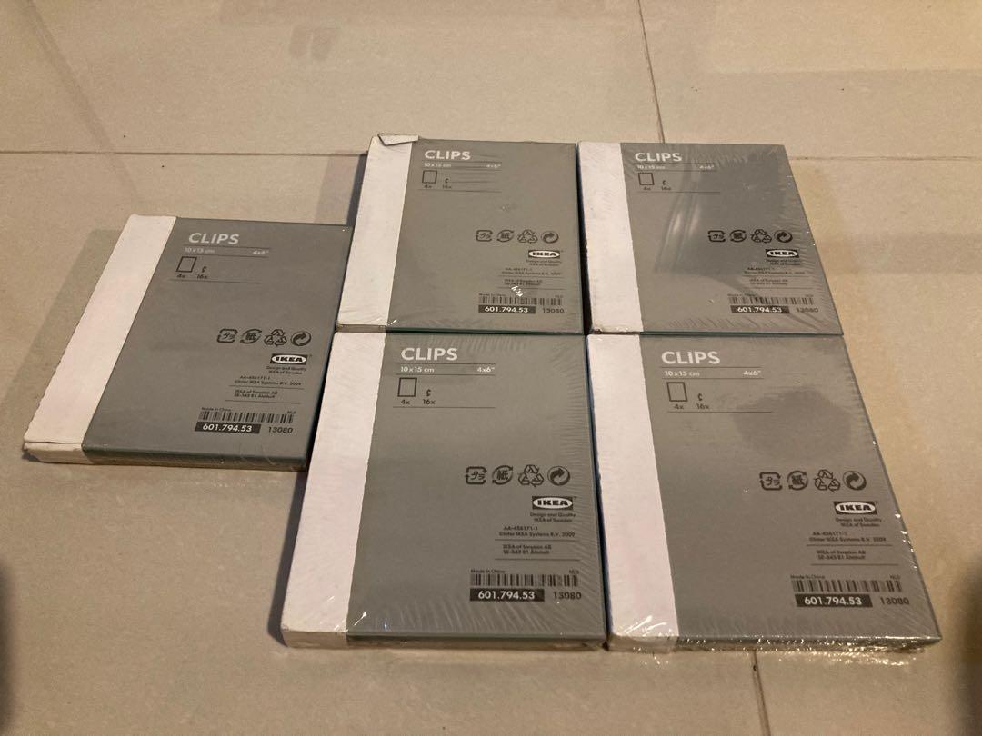 Frameless Glass Photo Frames 10x15 IKEA Clips, Furniture & Home Living
