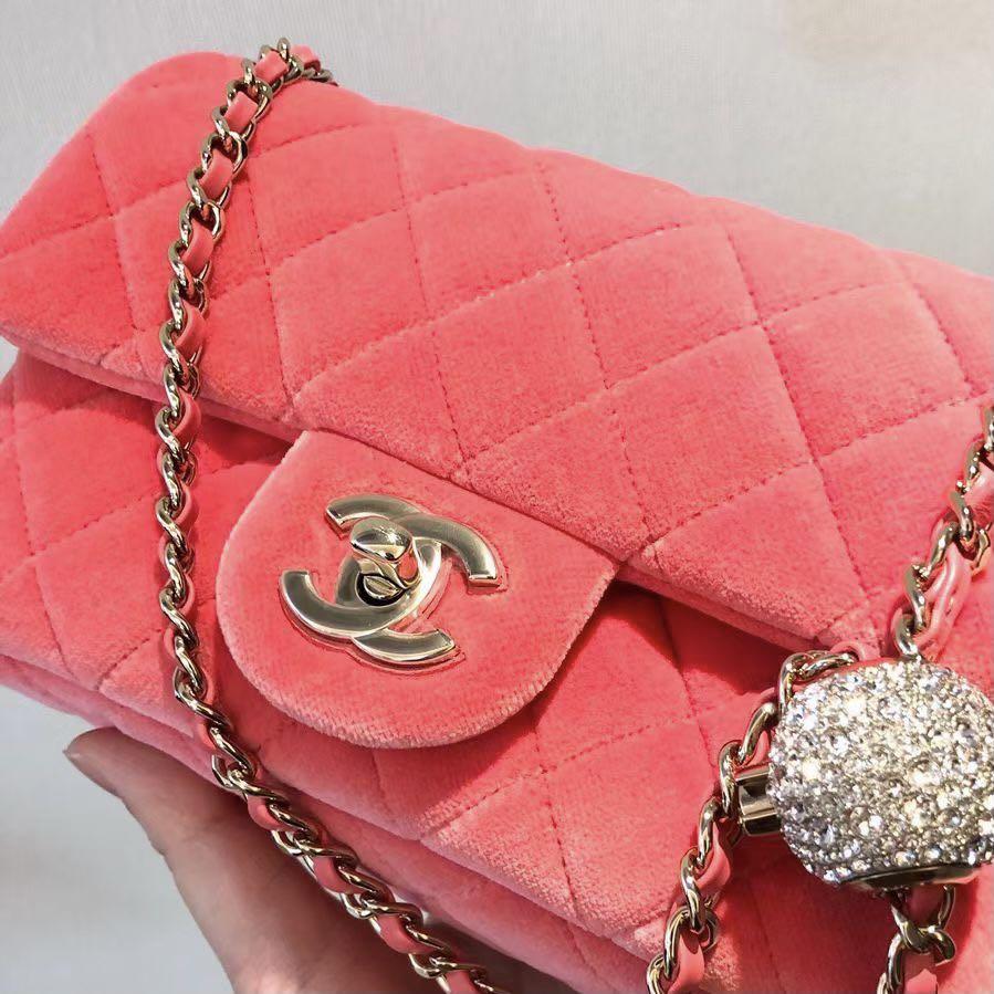 Chanel velvet bag 2020 cheap