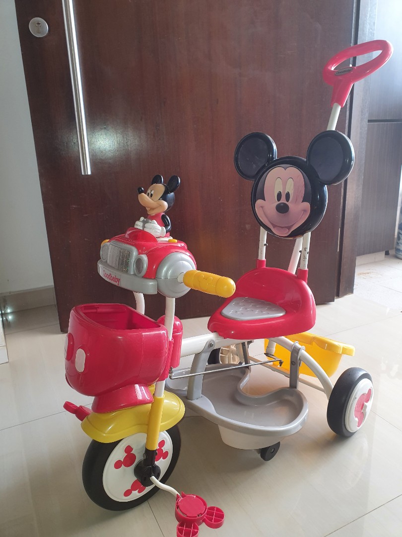 Goodbaby Mickey Mouse Tricycle/Bicycle, Sports Equipment, Bicycles