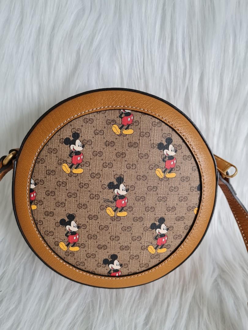 Gucci mickey mouse round bag deals