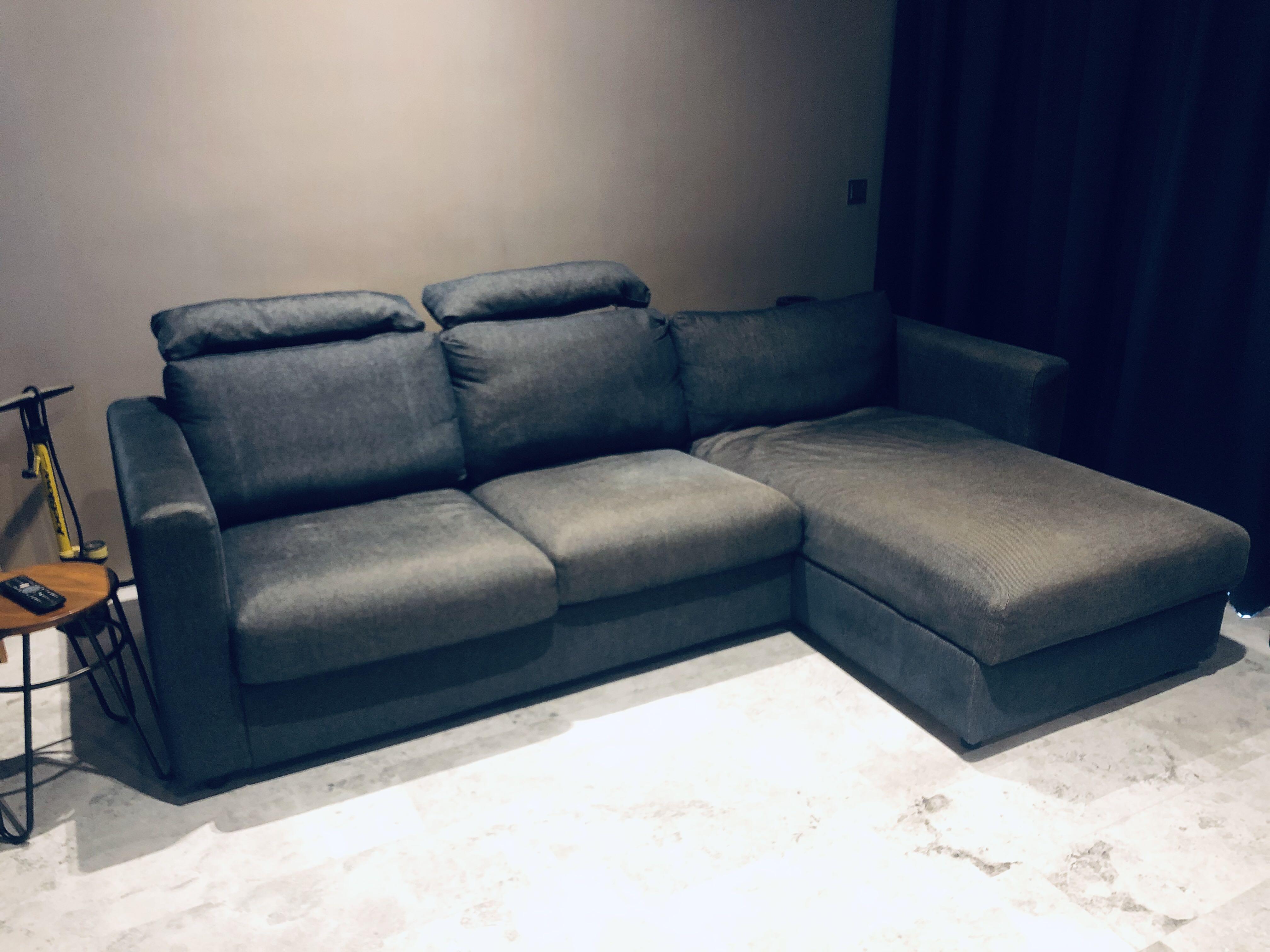 IKEA Vimle L shape sofa Navy, Furniture & Home Living, Furniture