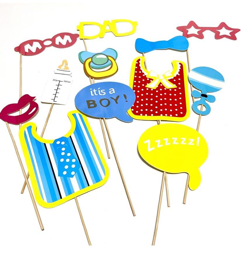 Baby shower cheap selfie props