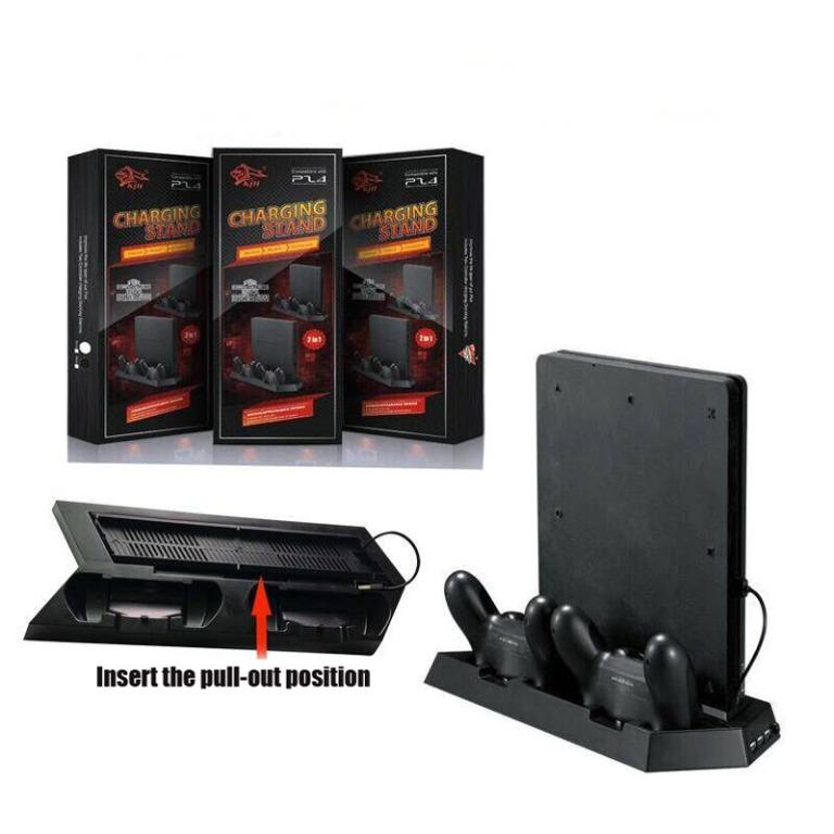 KJH Charging Stand 2 in 1 With Cooling Fan for PS4 PS4 Slim KJHPS4