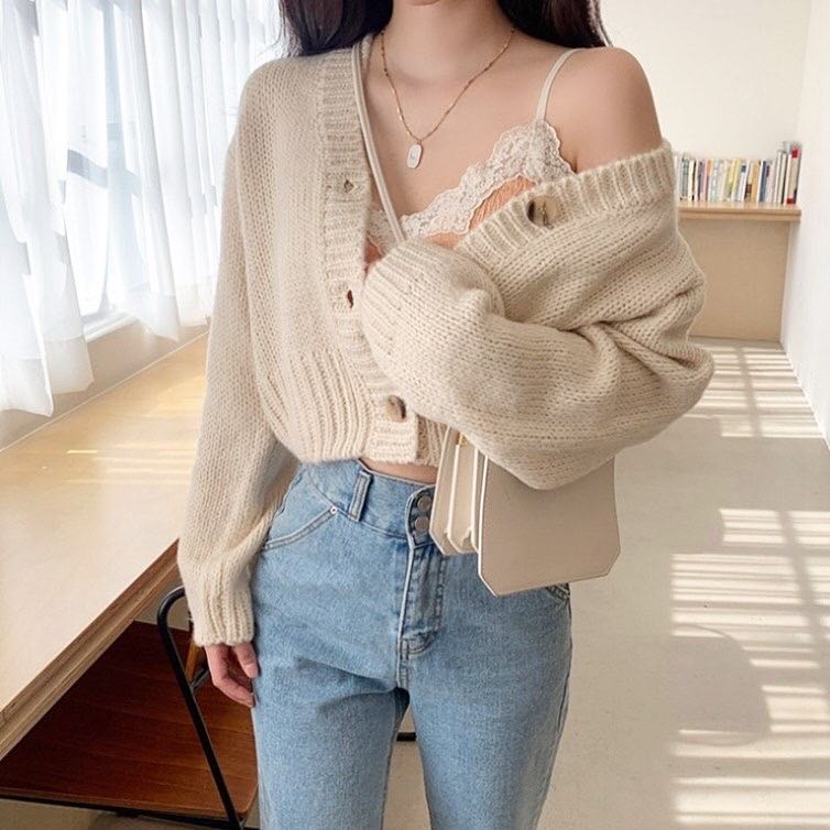 knitted cardigan top