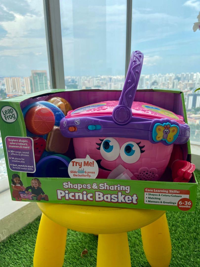 Leapfrog Shape and Sorting Picnic Basket, Hobbies & Toys, Toys & Games on Carousell