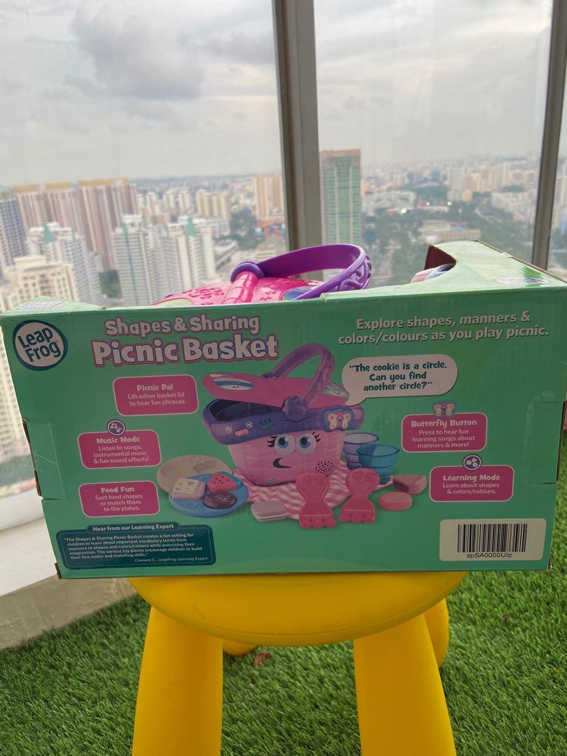 Leapfrog Shape and Sorting Picnic Basket, Hobbies & Toys, Toys & Games on Carousell