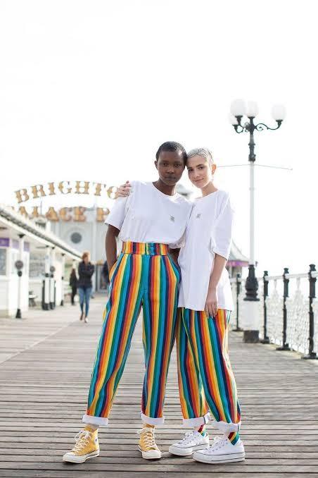 Lucy \u0026 Yak Addison Rainbow Unisex Jeans 