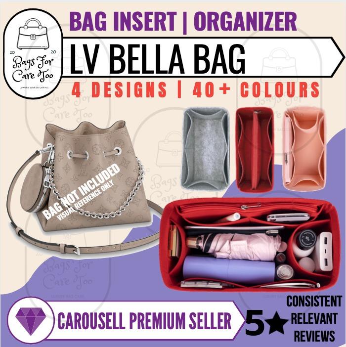 𝐁𝐍𝐂𝐓👜]🧡 LV Bella Bucket Bag Organizer, Felt Bag In Bag Customized  Organiser