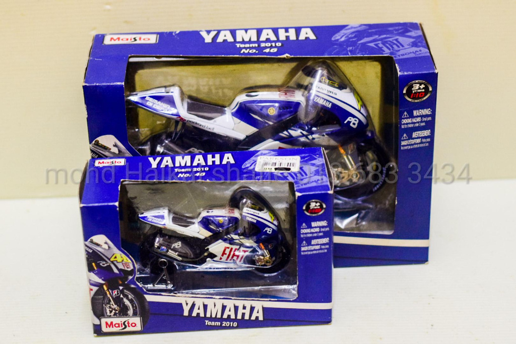 Maisto 1:10 2010 Valentino Rossi #46 Yamaha YZR-M1, Hobbies & Toys,  Collectibles & Memorabilia, Vintage Collectibles on Carousell