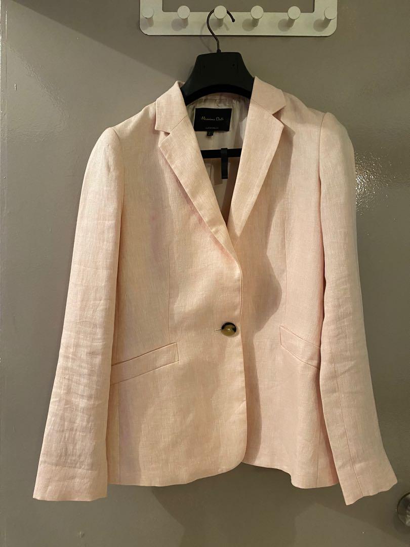 Massimo dutti pink blazer online