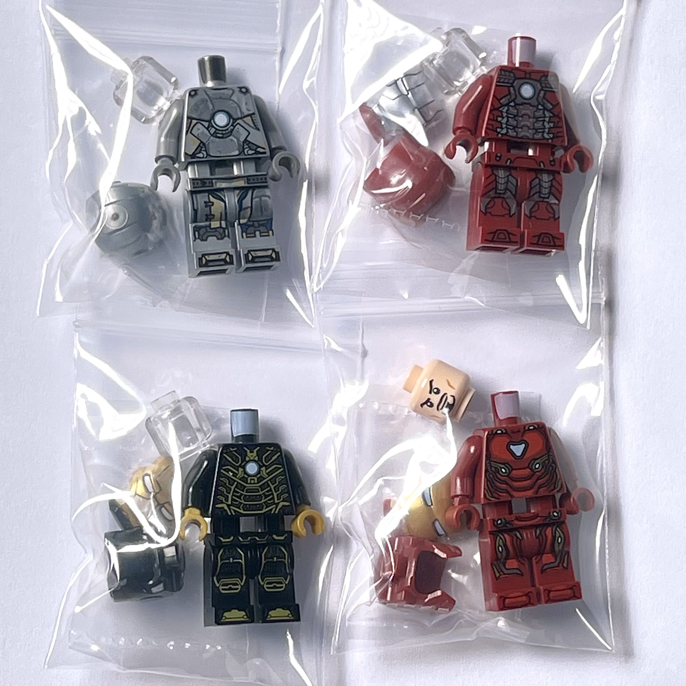 Minifigs only BRAND NEW SEALED HELMETS LEGO 76125 Iron Man Hall