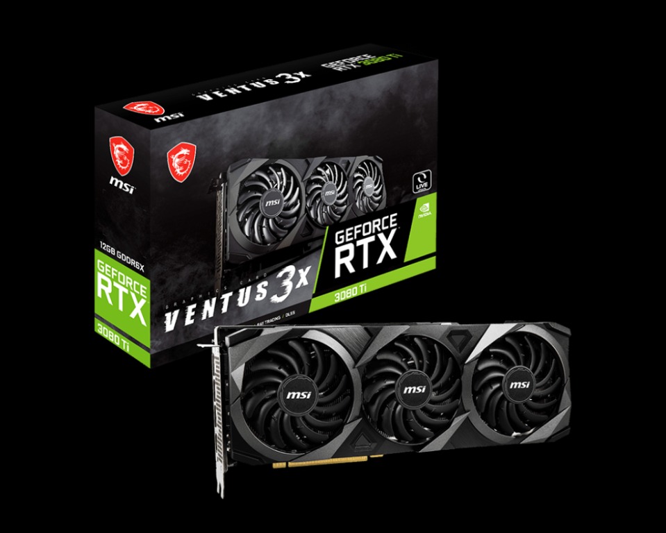 MSI GeForce RTX 3080 Ti VENTUS 3X 12G OC, Computers  Tech, Parts   Accessories, Computer Parts on Carousell