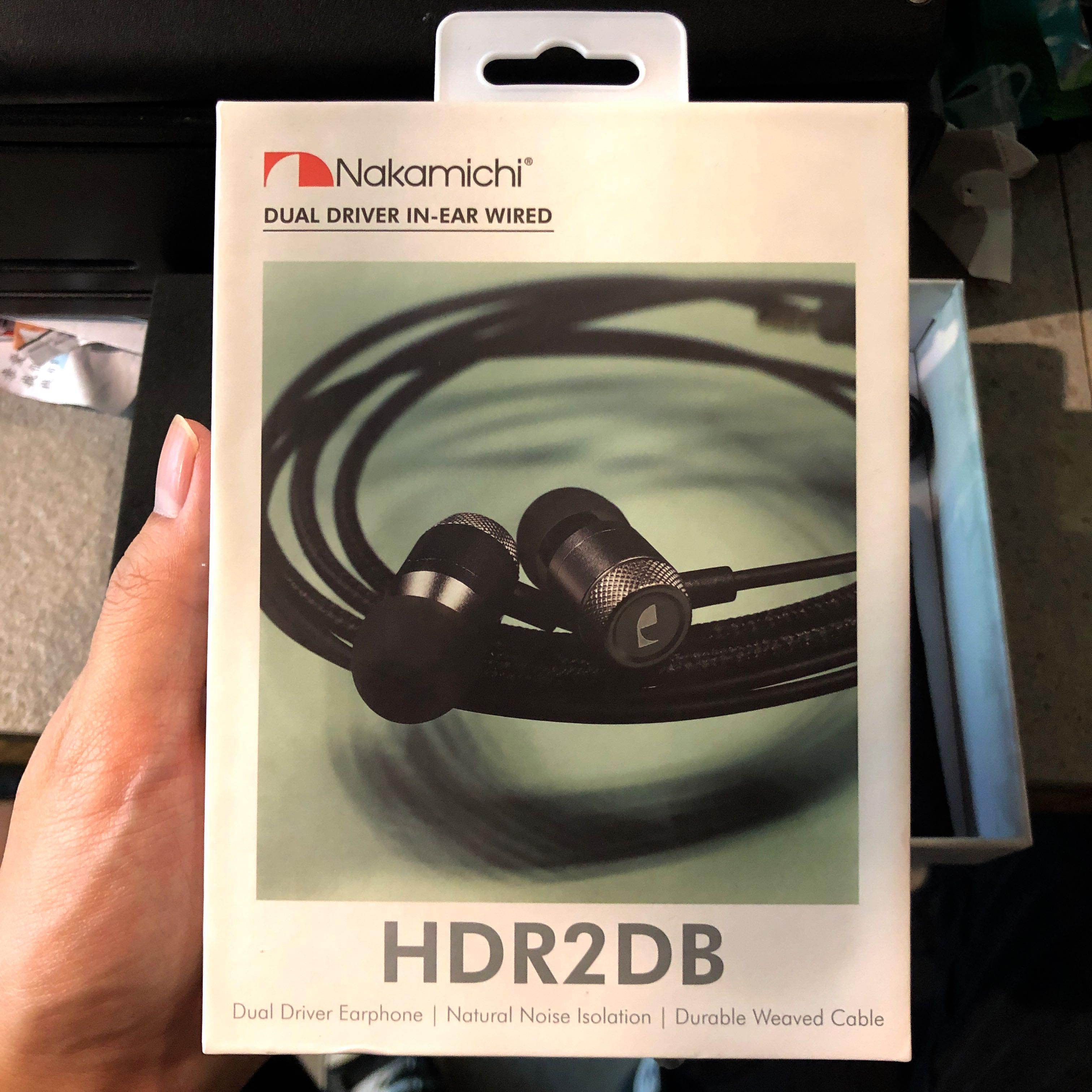 Nakamichi Dual Driver in ear wired earphones HDR2DB