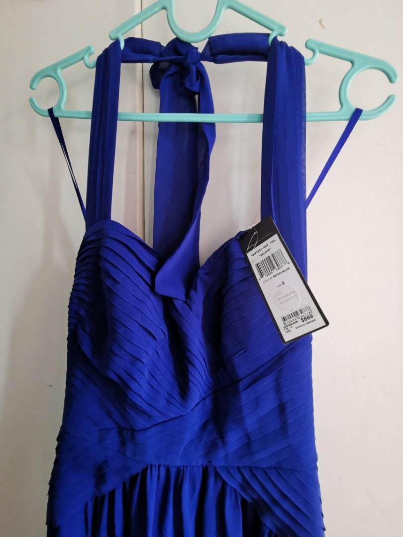 Bcbg royal store blue gown