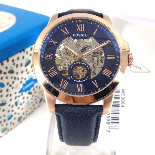 Fossil Watch Man Automatic Navy Blue 