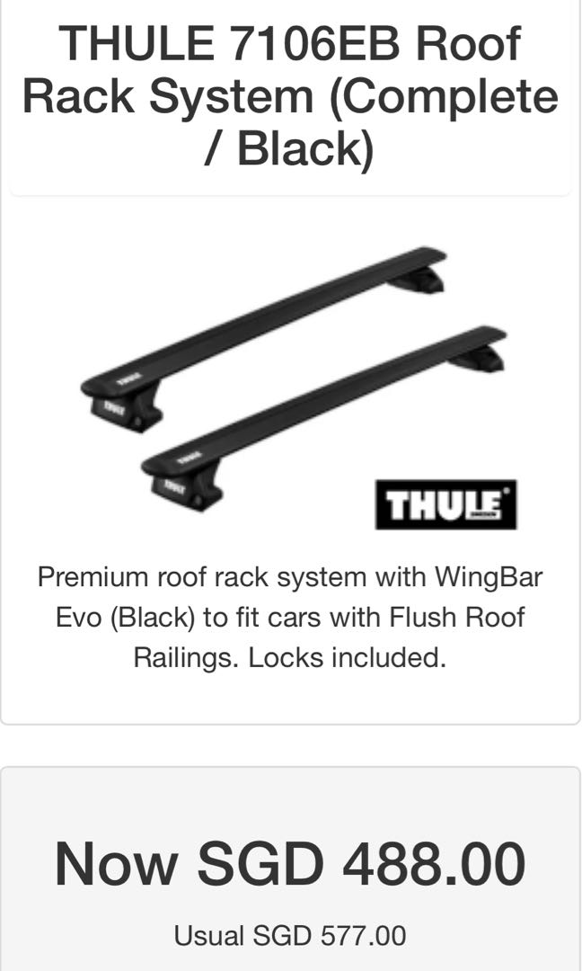 Original Thule Bike Rack for Urgent Sale, Car Accessories, Accessories