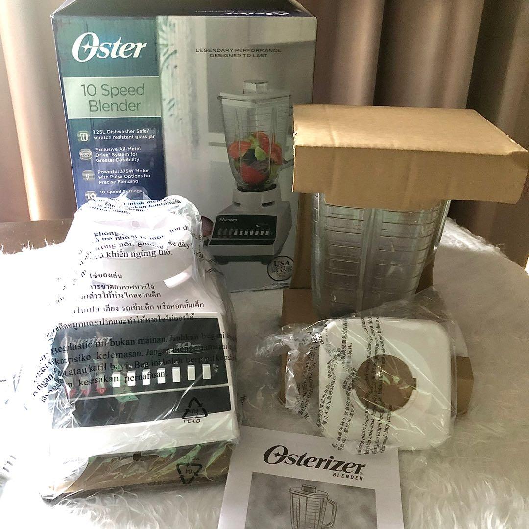 OSTER OSTERIZER 10 SPEED BLENDER (Category: Juicers, Blenders & Grinders) located in Mandaluyong City. Submitted by brandsforless.ph (Listing ID 1092058265, Image 1). Description: - Brand new - 10 speed blender - 1.25L - Complete accessory - With box and manual - Original / legit Oster brand..
