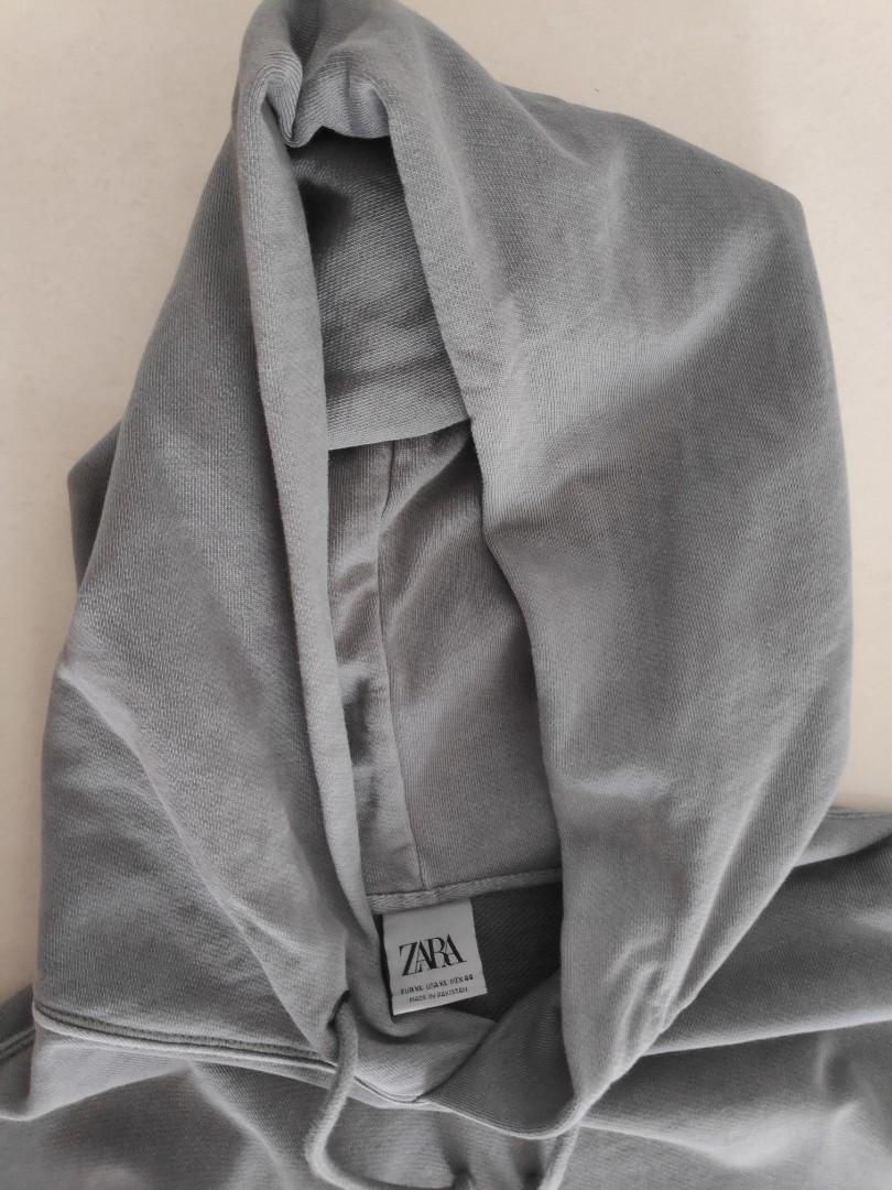 Oversized Hoodie Zara Abuabu, Fesyen 