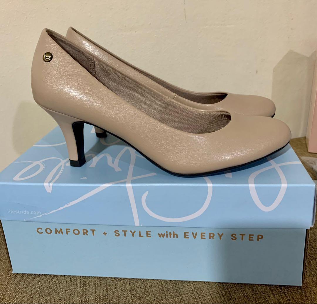 Pumps Nude Color Life Stride Brand Women s Fashion Footwear
