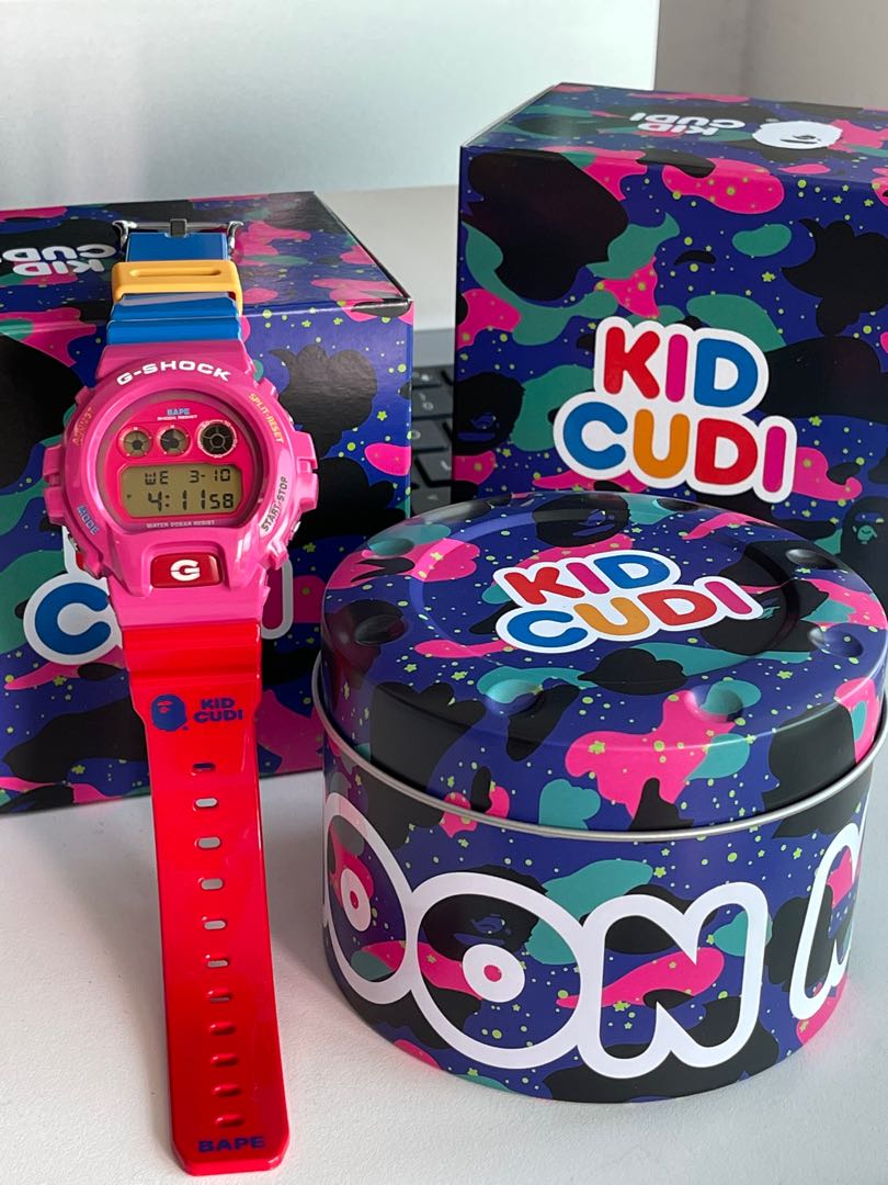 RARE LIMITED EDITION A BATHING APE BAPE x G SHOCK X KID CUDI