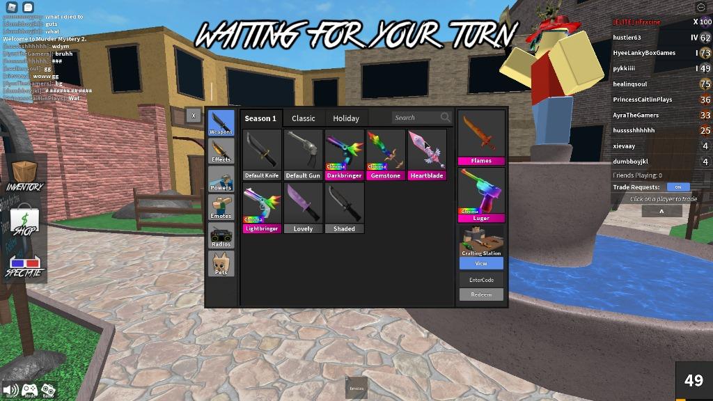 How To Get Prismatic Knife In Mm2 For Free - roblox classic knife mm2