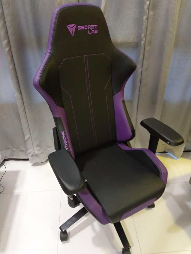 Secretlab throne purple