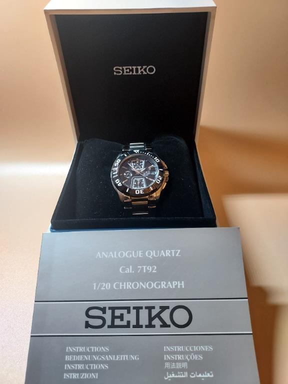 SEIKO Cal 7T92 1 20 CHRONOGRAPH