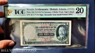 Straits Settlements 1 dollars 1935
