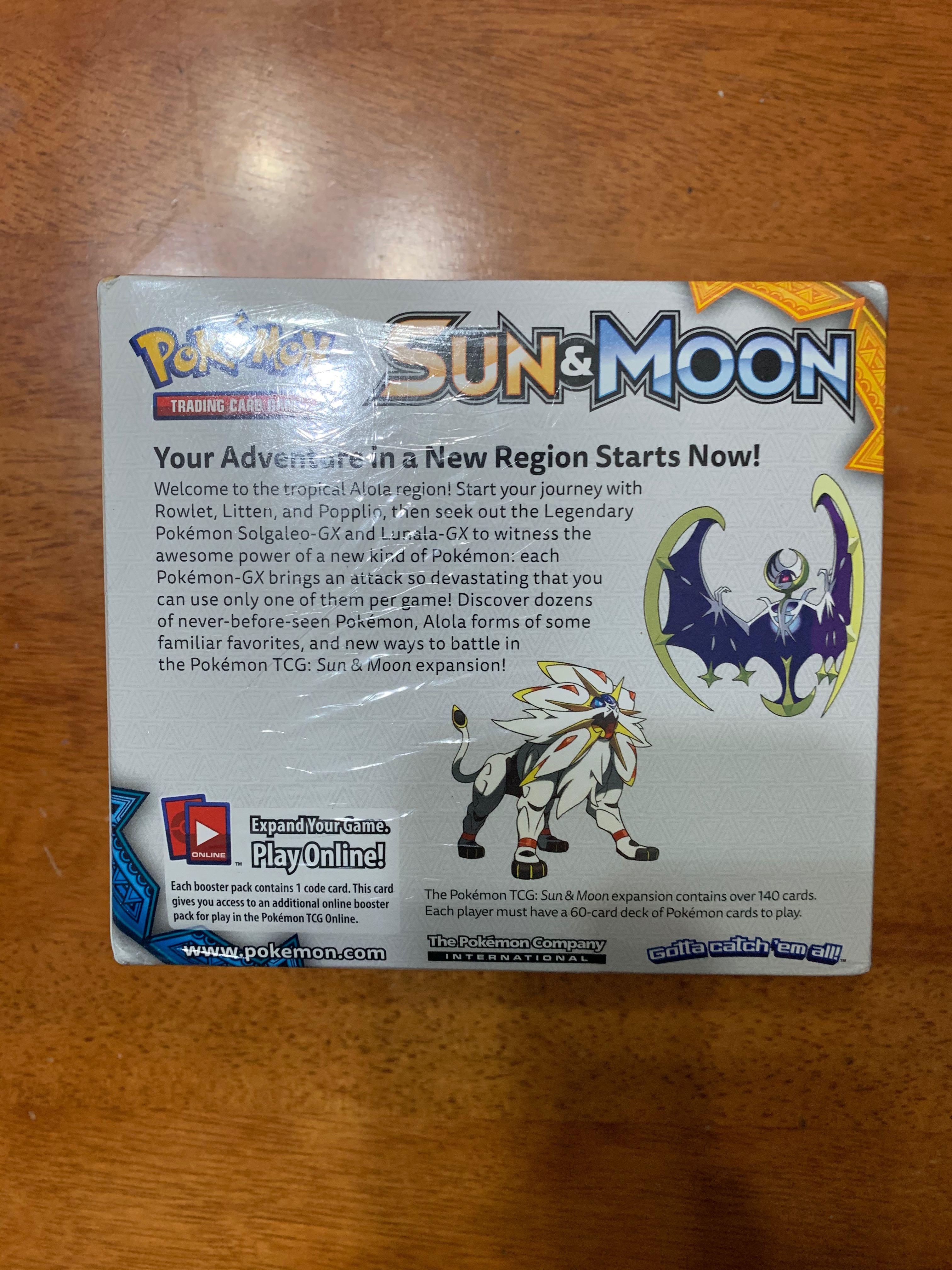 Sun & Moon base set Booster Box (Pokemon), Hobbies & Toys, Toys & Games ...