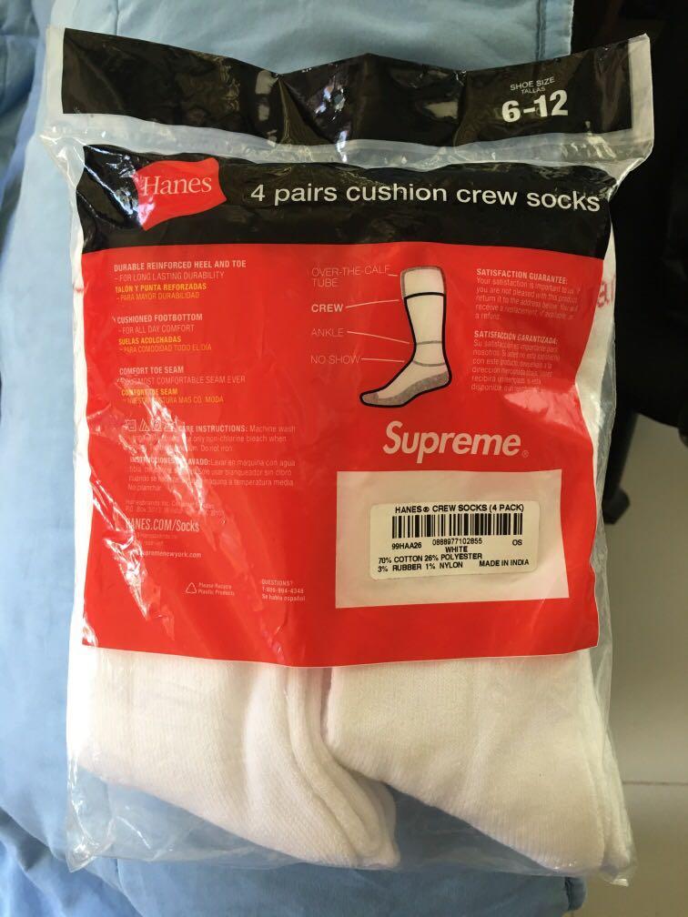 Supreme Socks (Category: Socks) located in Santa Rosa. Submitted by jerano_23 (Listing ID 1091939467, Image 3). Description: Original Supreme Socks 900 pesos per pair Shipping handled by buyer .