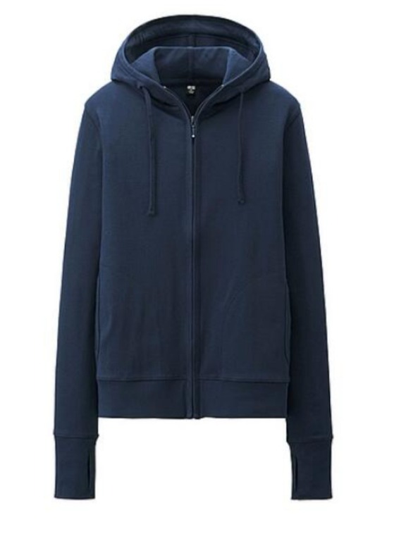 Uniqlo blue hoodie top
