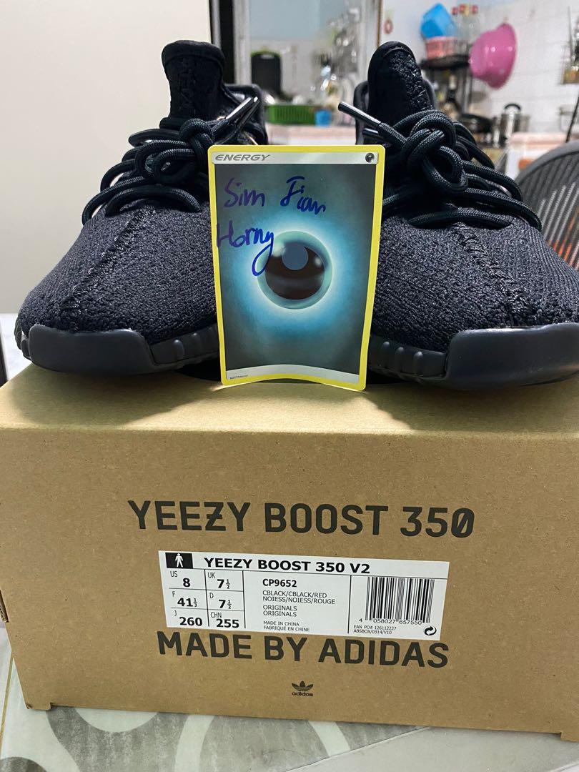 US 8 YEEZY BOOST 350 V2 BRED