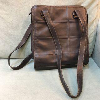 vintage古董黑色肩背包
