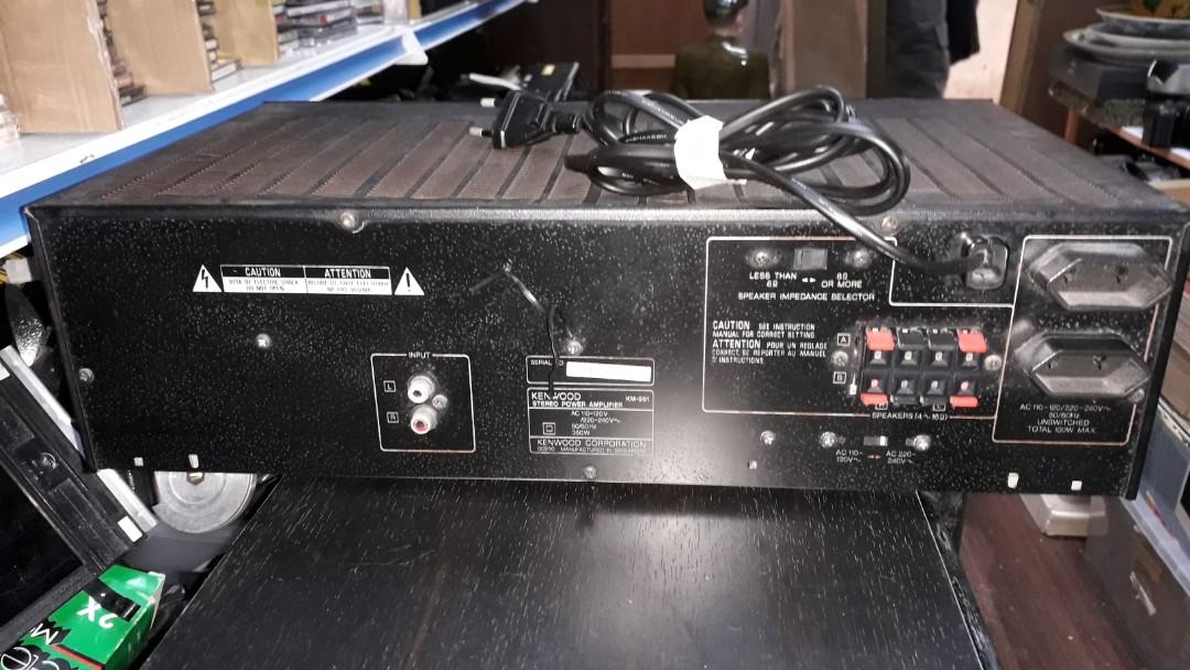 Vintage Kenwood stereo power amplifier KM991..gd working, Audio