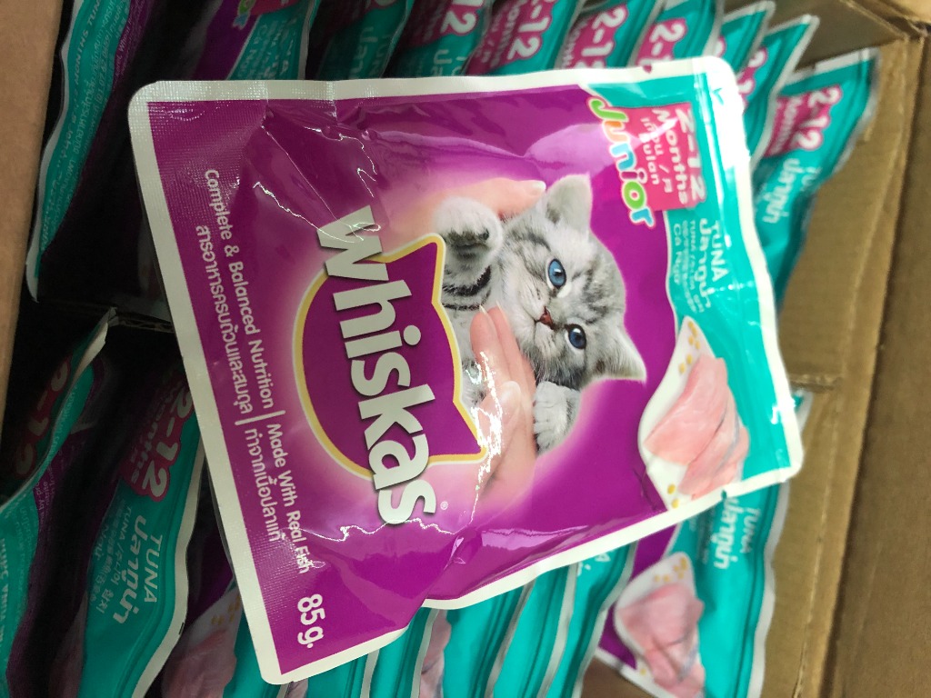Whiskas Junior 2-12 Months Old, Pet Supplies, Pet Food on Carousell
