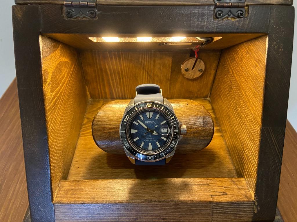 Wooden led watch deals