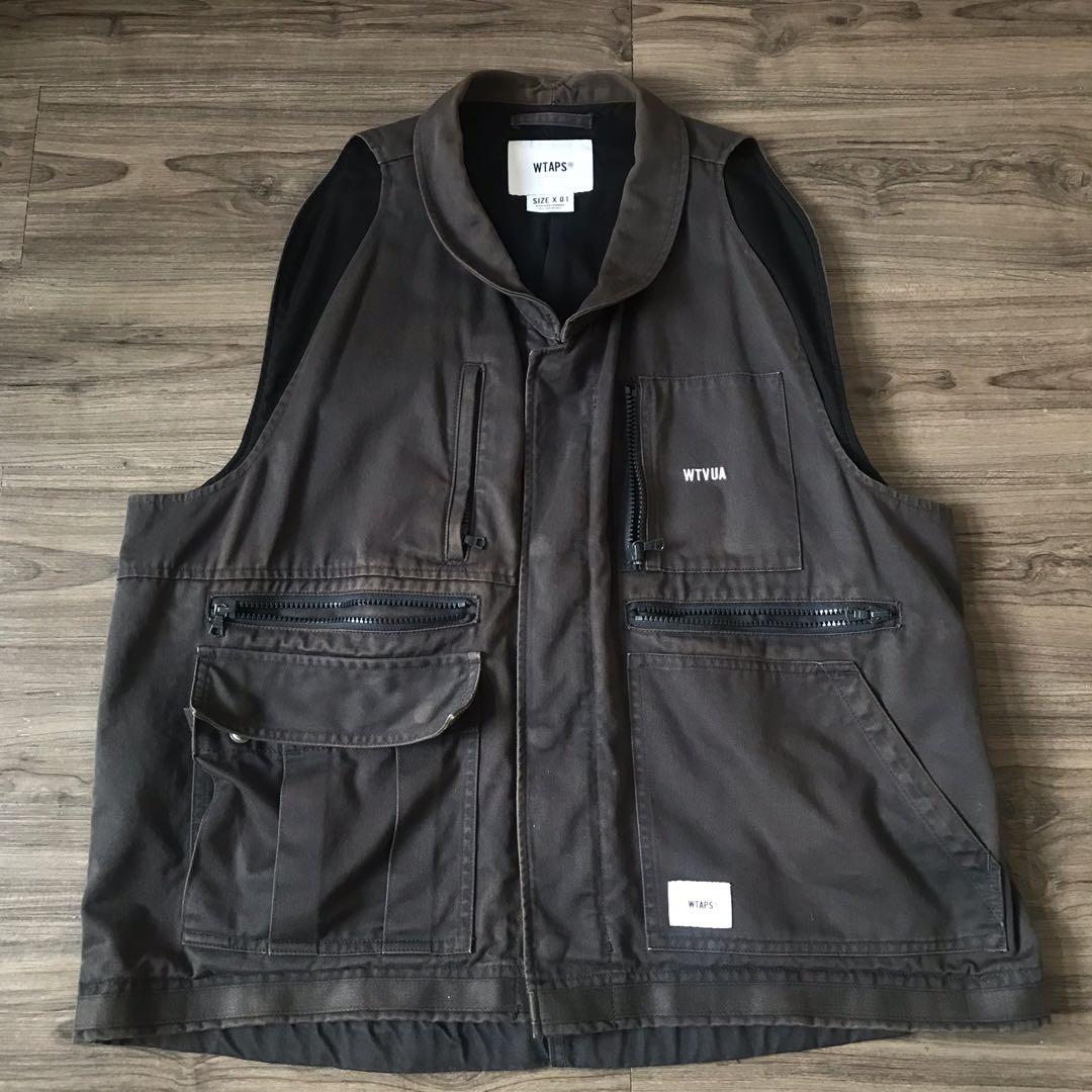 WTAPS 18SS REP/JACKET.COTTON.CHINO戰術軍裝馬甲背心, 男裝, 外套及