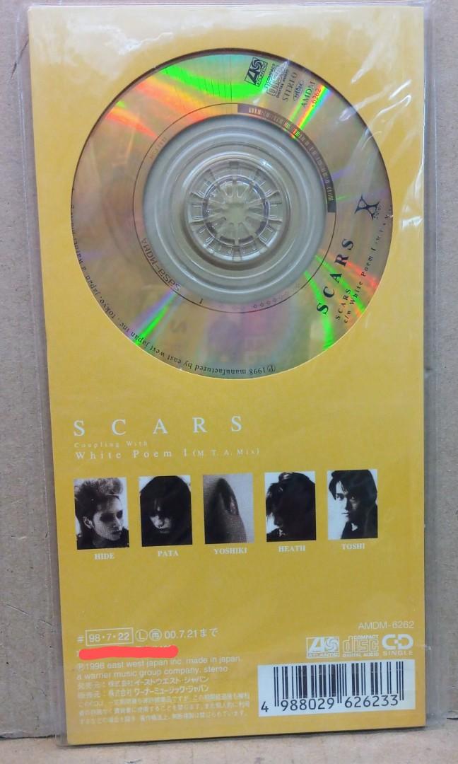 X JAPAN HIDE SCARS EADT WEST JAPAN 1998年初版未開封新品絕版商品