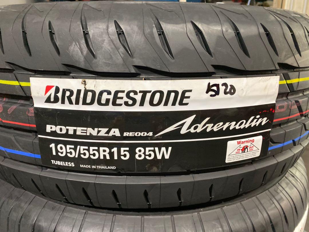 195 55 15 Bridgestone Potenza Adrenalin Car Accessories Tyres Rims On Carousell