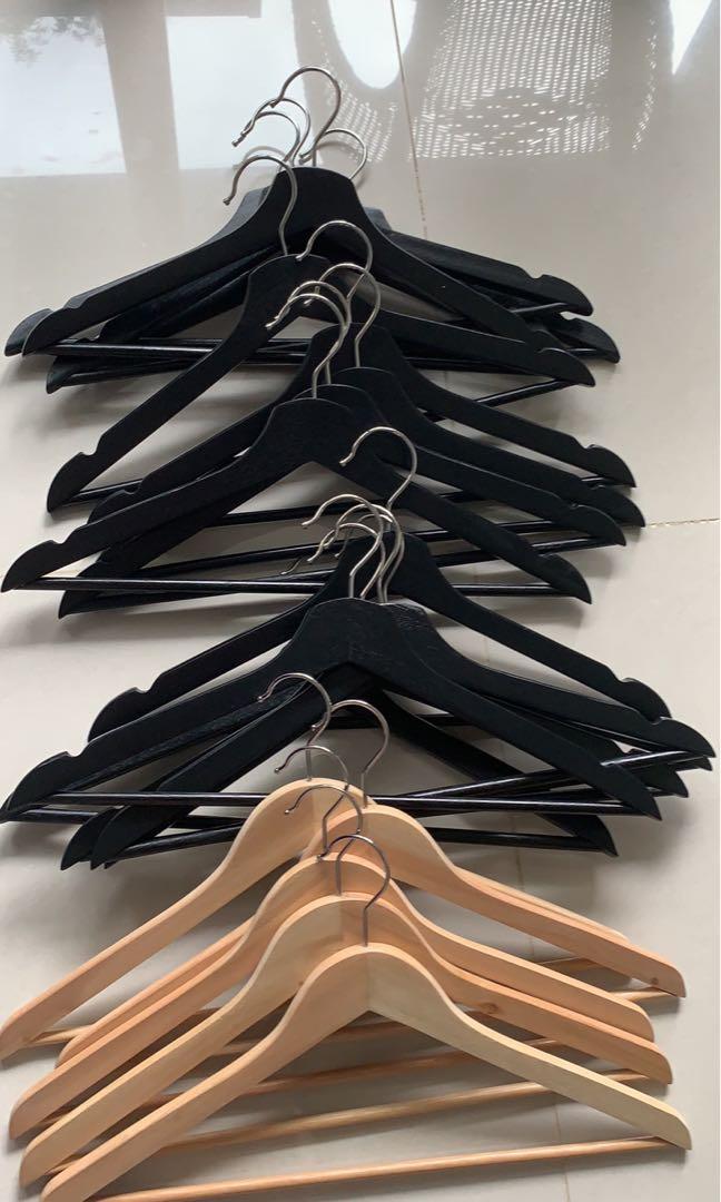 RESERVED 20 IKEA wooden hangers, Furniture & Home Living, Home