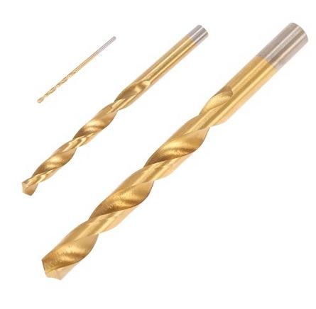 99pcs HSS Titanium Coated Twist Drill Bit Set 1.5-10mm with Case Box ...