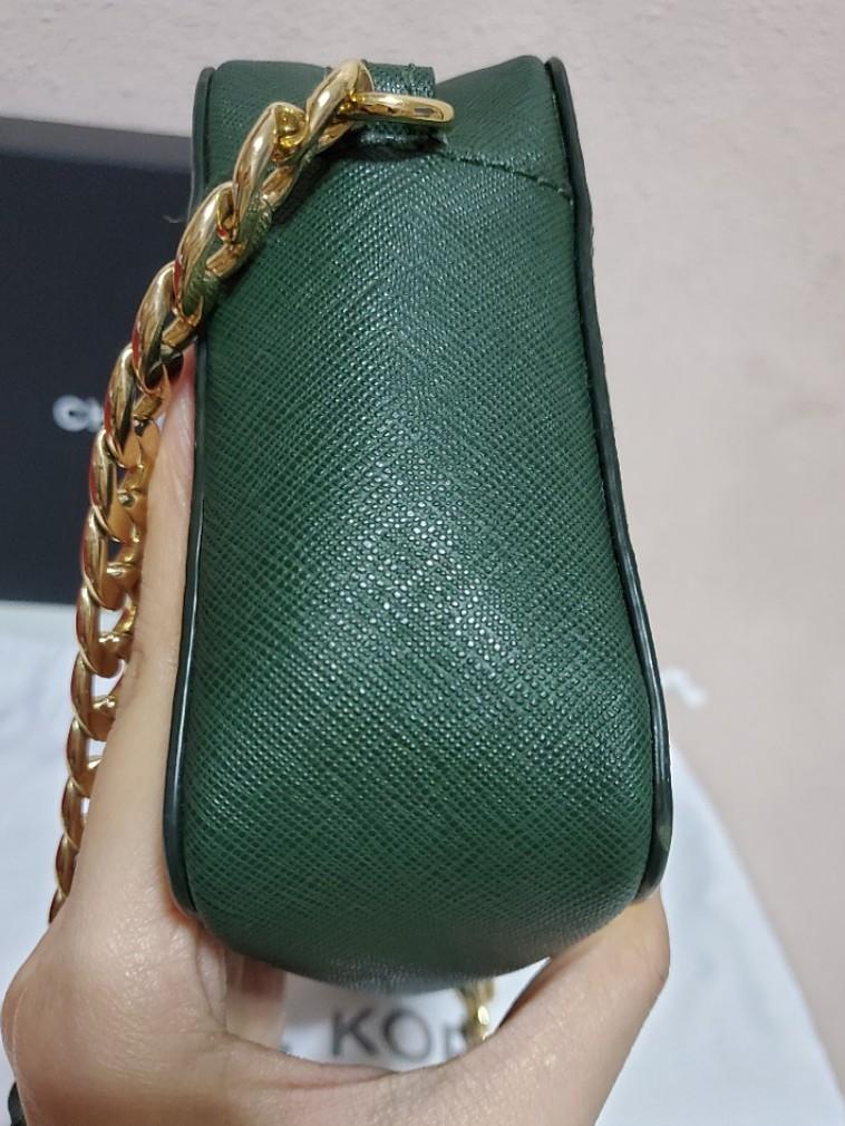michael kors green sling bag