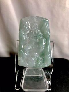 佛光天下山水玉翡翠 Buddha Scenic Jade Pendant