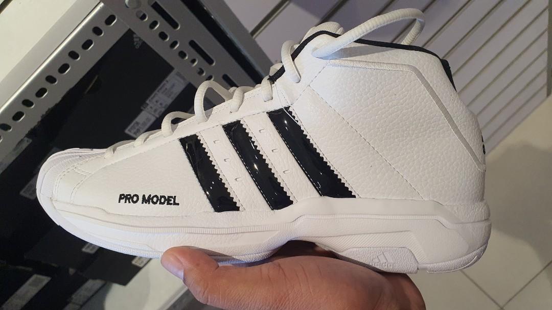 At dawn All Department Adidas pro model high white, Men's Fashion, Footwear, Sneakers on Carousell