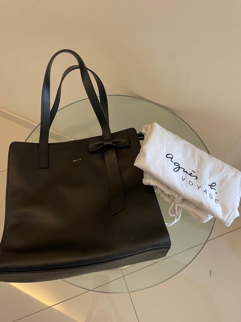 agnes b shoulder tote bag