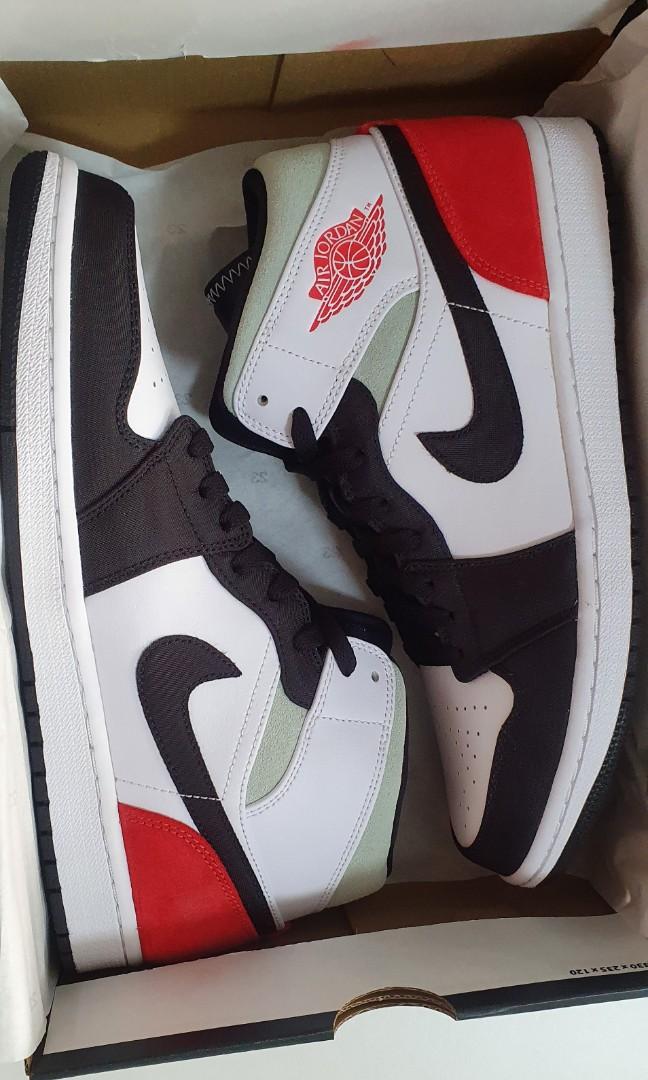 jordan 1 mid se track red