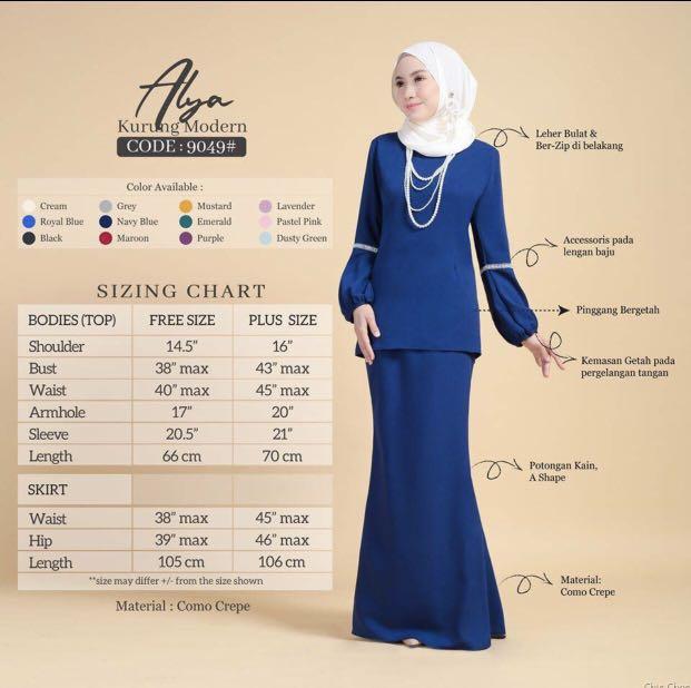 Alya Kurung Modern Women S Fashion Muslimah Fashion Baju Kurung Sets On Carousell